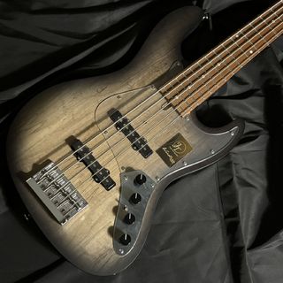 Bacchus WL5-SPM-AC RSM/M BLKS-B エレキベース ジャズベースタイプ【現物画像】