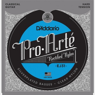 D'Addario ダダリオ EJ31 Silver Wound/Rectified Clear Nylon Hard クラシックギター弦