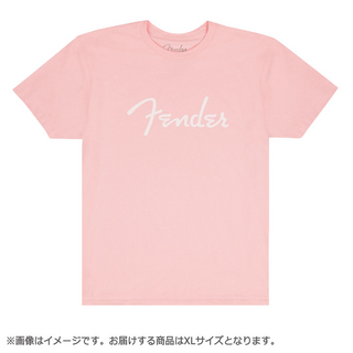 Fender Spaghetti Logo T-Shirt Shell Pink XL Tシャツ XLサイズ