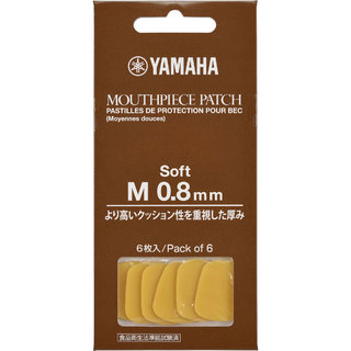 YAMAHAヤマハ マウスピースパッチ Mサイズ 0.8mm ソフトタイプ MPPA3M8S 6枚入り【名古屋栄店】