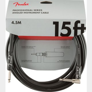 FenderProfessional Series 15FT S/L Black 約4.5メートル ケーブル フェンダー【名古屋栄店】