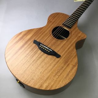 James J-300C II Satin Mahogany エレアコ 生音エフェクト トップ単板 簡単弦高調整システム チタン合金フレット