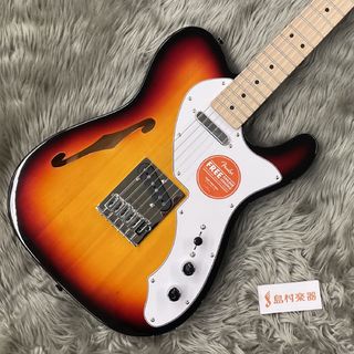 Squier by Fender Affinity Series Telecaster Thinline 3-Color Sunburst エレキギター シンライン テレキャスター