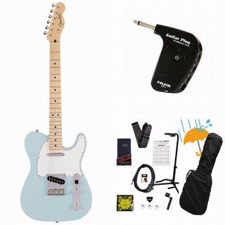 Fender Made in Japan Junior Collection Telecaster Maple FB Satin Daphne Blue GP-1アンプ付属エレキギター初心