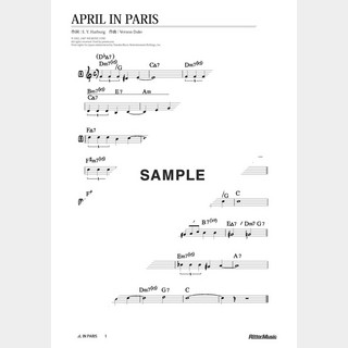 楽譜April In Paris