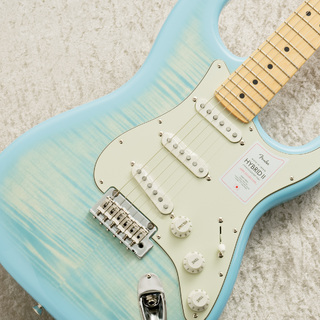 Fender2024 Collection Made in Japan Hybrid II Stratocaster -Flame Celeste Blue-【#JD24016178】