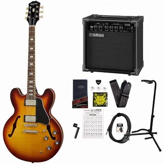 EpiphoneInspired by Gibson ES-335 Figured Raspberry Tea BurstYAMAHA GA15IIアンプ付ギターセット