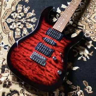 Gio Ibanez GRX70QA TRB (Transparent Red Burst) エレキギター