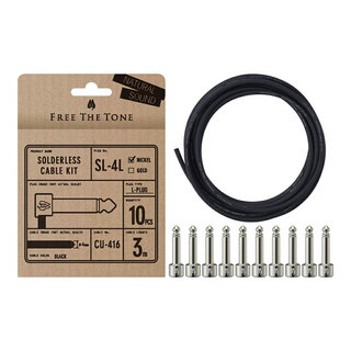 【くるくる】Free The Tone ソルダーレス　S14本　L4本 FREE THE TONE SL-4S-NI-2P ソルダーレスプラグ CU-416用 2個