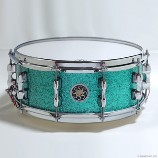 SAKAE OSAKA HERITAGE SD1455MA/M-TC 14"x5.5" Maple Snare [Turquoise Champagne]