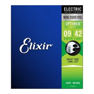 Elixir エリクサー 19002 OPTIWEB Super Light 09-42 エレキギター弦