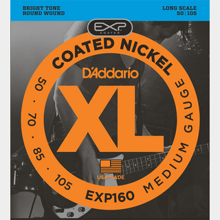 D'AddarioEXP160 ニッケル コーティング弦 50-105 ミディアムゲージエレキベース弦