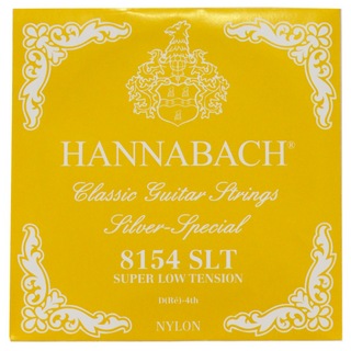HANNABACHE8154 SLT-Yellow D 4弦 クラシックギターバラ弦 4弦×6本セット