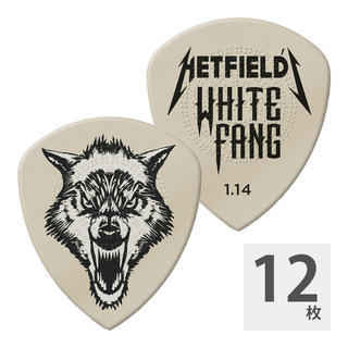 Jim DunlopPH122 1.14mm Hetfield'S White Fang Custom Flow Pick ギターピック×12枚