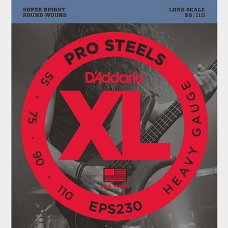 D'Addario EPS230 XL PROSTEELS Bass Strings 55-110 Long Scale 【渋谷店】