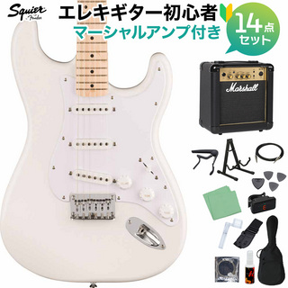 Squier by Fender SONIC STRAT HT AWT エレキギター初心者セット【マーシャルアンプ付き】