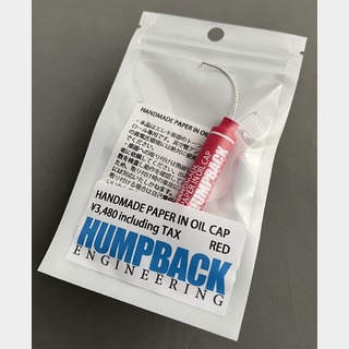 HUMPBACK ENGINEERING HANDMADE PAPER IN OIL CAP -RED-【Original Capacitor】