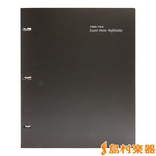 FREE×FILE SuperNoteNK-0056 Refillable ブラック 譜面ファイル バインダーNK0056