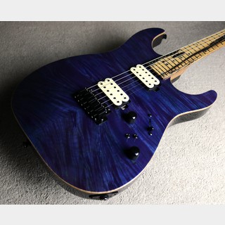 T's Guitars 【Waterfall Burl × Pale Moon Ebony】DST Pro-24 HH Kuro Limited -Trans Purple-【3.51kg】