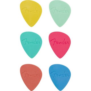 Fender Offset Picks Multi-Color マルチカラー オフセットピック 6枚セット【心斎橋店】