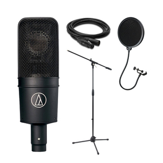 audio-technica オーディオテクニカ AT4040 ブームマイクスタンド ケーブル ポップフィルター 4点セット