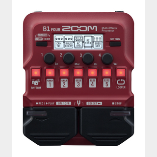 ZOOMB1 FOUR-Bass Multi-Effects Processor