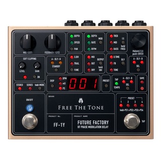 Free The ToneFF-1Y FUTURE FACTORY RF PHASE MODULATION DELAY ギターエフェクター