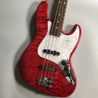 FenderMade in Japan Hybrid II 2024 Collection Jazz Bass Quilt Red Beryl