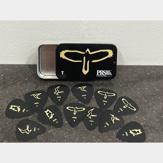 Paul Reed Smith(PRS) Gold Birds Assorted Picks w/Tin (12 Pack) (Heavy)