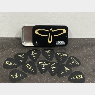 Paul Reed Smith(PRS) Gold Birds Assorted Picks w/Tin (12 Pack) (Medium)