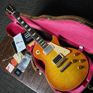 Gibson Custom ShopHistoric Collection 1958 Les Paul Reissue HRM Top Iced Tea Burst VOS 2020