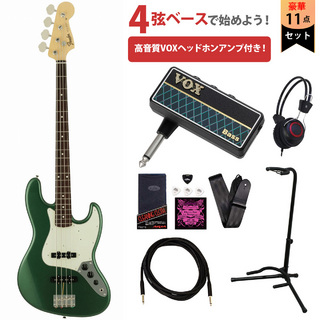 Fender 2023 Collection MIJ Traditional 60s Jazz Bass Rosewood FB Aged Sherwood Green Metallic VOXヘッドホン