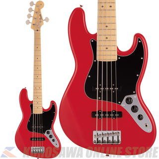 Fender Made in Japan Hybrid II Jazz Bass V Maple Modena Red【ケーブルセット!】(ご予約受付中)