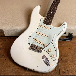 Fender Custom ShopMBS 1960 Stratocaster Relic Olympic White Brazilian Rosewood Fingerboard by Greg Fessler 2006