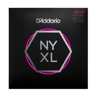 D'Addario NYXL45130 NYXL Bass Regular Light 5-String 45-130 5弦エレキベース弦 【心斎橋店】