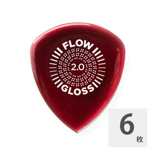 Jim Dunlop550R200 FLOW GLOSS 2.0 ギターピック×6枚