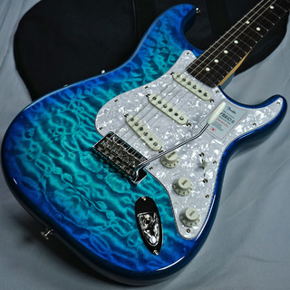 Fender Made in Japan Hybrid II Stratocaster 2024 Collection Quilt Aquamarine