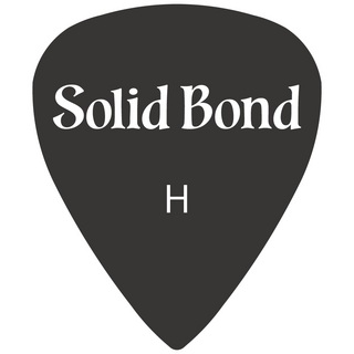 Solid Bond Teardrop Pick 1 Black Heavey PD1-BKH