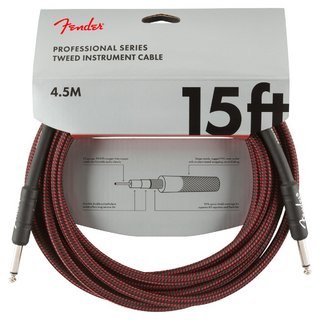 Fender Professional Series Tweed Instrument Cable RED ギターケーブルシールド 約4.5m【池袋店】