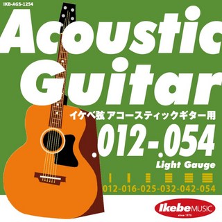 Ikebe Original Acoustic Guitar Strings イケベ弦 アコースティックギター用 012-054 [Light Gauge/IKB-AGS-1254]