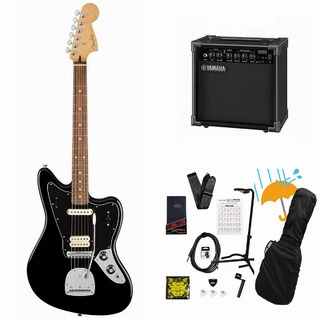 Fender Player Series Jaguar Black Pau Ferro YAMAHA GA15IIアンプ付属初心者セットR【WEBSHOP】