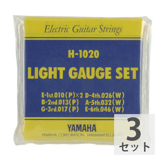 YAMAHA【3セット】 YAMAHA 10-46 H1020 Light エレキギター弦