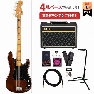 Squier by Fender Classic Vibe 70s Precision Bass Maple Fingerboard WalnutVOXアンプ付属エレキベース初心者セット【WEBSH