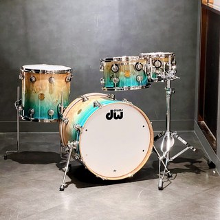 dw Jazz Series 4pc Drum Kit Exotic [BD20，FT14，TT12＆10][Candy Regal Blue Fade]