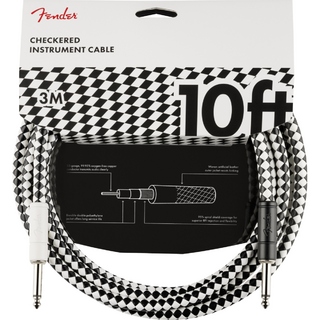 FenderPro 10' Instrument Cable Checkerboard フェンダー [シールドケーブル]【横浜店】
