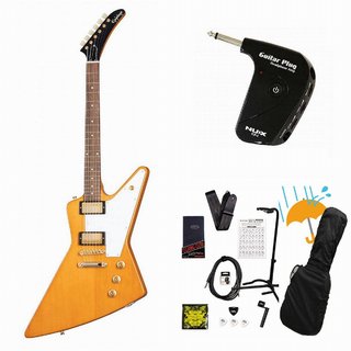 Epiphone Inspired by Gibson Custom 1958 Korina Explorer (WH PG) Aged Natural エレキギター GP-1アンプ付属エレ