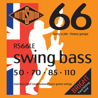 ROTOSOUND Swing Bass 66 Heavy Stainless Steel Roundwound, RS66LE (.050-.110)