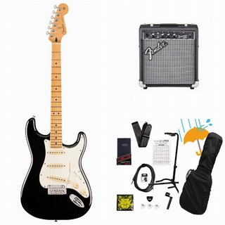 FenderPlayer II Stratocaster Maple FB Black エレキギター Fender 10Wアンプ付属エレキギター初心者セットR【WE