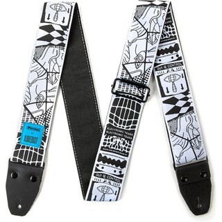 Jim Dunlop I Love Dust Jacquard Straps Electronic Tears (ILD07)