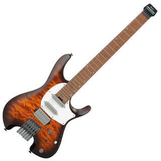Ibanezのヘッドレス・ギター“Q”シリーズに、銘木ボディ・トップを